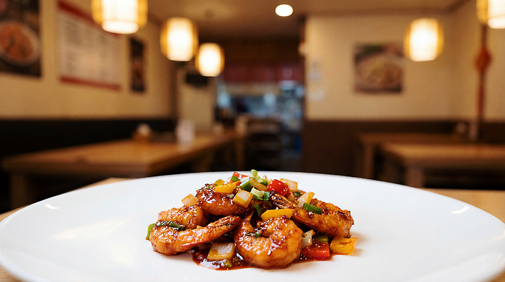 JPG 편집이미지 음식 채소 탁자 조명 새우 중식 식당 공간 맛 해산물 매움 칠리새우 편집실사 AI포토 AI콘텐츠 가구 컨셉 갑각류 상점 CG 파일형식