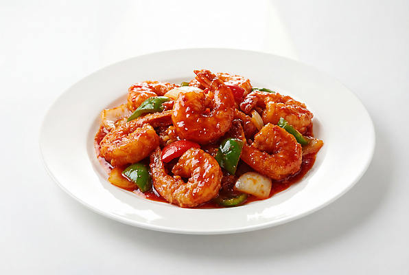 JPG 편집이미지 채소 재료 새우 중식 식사 맛 해산물 볶음 레시피 칠리새우 한그릇 편집실사 AI포토 AI콘텐츠 1 음식 컨셉 갑각류 CG 파일형식