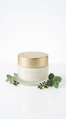 JPG 식물 편집이미지 잎 재료 건강 뷰티 화장품 상품 허브 크림 스킨케어 편집실사 AI컴퓨터그래픽 AI콘텐츠 CG 파일형식