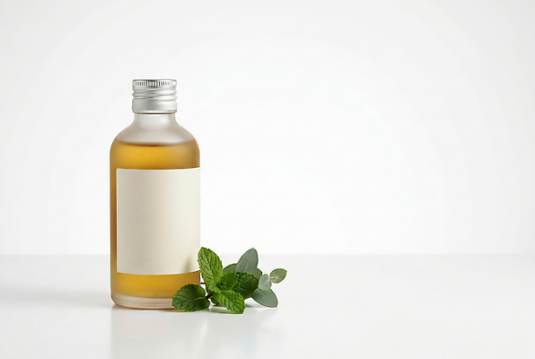 JPG 식물 편집이미지 재료 건강 화장품 액체 민트 허브 향료 편집실사 AI컴퓨터그래픽 AI콘텐츠 뷰티 CG 향기 냄새 파일형식