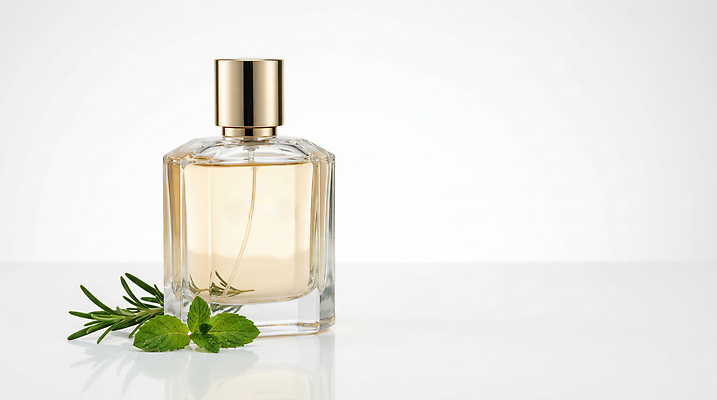 JPG 편집이미지 잎 실내 장식 화장품 민트 허브 향수 향기 향 편집실사 AI컴퓨터그래픽 AI콘텐츠 식물 내부 뷰티 CG 냄새 파일형식