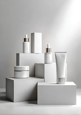 JPG 편집이미지 디자인 탁자 뷰티 촬영 화장품 전시 상품 크림 오브젝트 스킨케어 목업 편집실사 AI포토 AI콘텐츠 가구 CG 파일형식