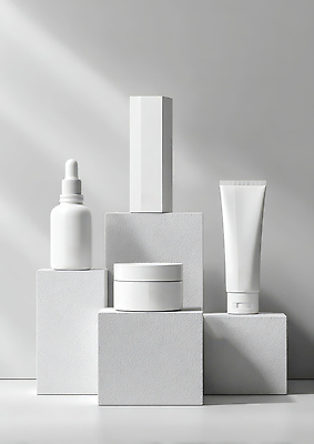 JPG 편집이미지 디자인 스튜디오 화장품 상품 배열 크림 오브젝트 튜브 목업 세럼 편집실사 AI포토 AI콘텐츠 뷰티 CG 파일형식