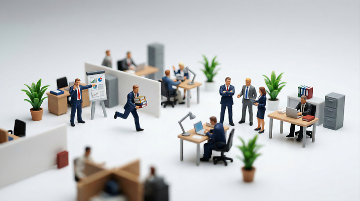 JPG 편집이미지 회의 그래프 대화 여러명 컴퓨터 사무실 스크린 자료 공간 미니어처 업무 작업 직장인 분석 직원 문서 편집실사 AI컴퓨터그래픽 AI콘텐츠 직업 다수 컨셉 비즈니스 말하기 사람 전자제품 모형 CG 파일형식