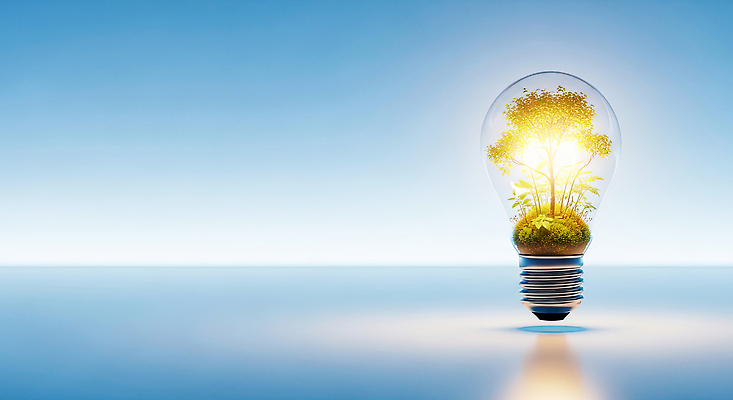 JPG 나무 식물 편집이미지 전구 아이디어 빛 환경 에너지 절약 보호 전기에너지 전기절약 창의성 이미지편집 AI컴퓨터그래픽 AI콘텐츠 컨셉 파일형식