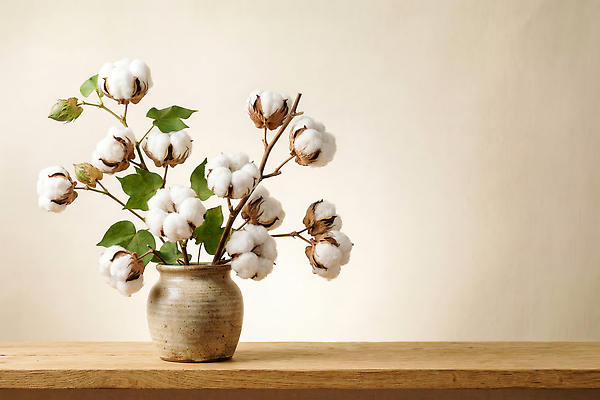 JPG 나무 식물 편집이미지 화분 예술 탁자 장식 인테리어 오브젝트 목화솜 편집실사 AI포토 AI콘텐츠 디자인 가구 솜 CG 파일형식