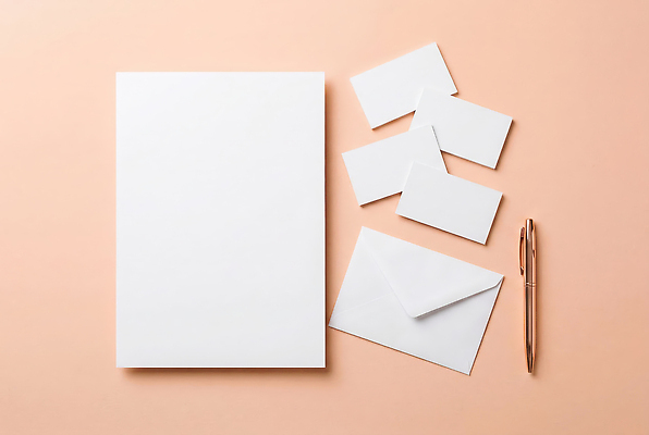 JPG 편집이미지 디자인 명함 편지봉투 펜 편지지 문서 목업 편집실사 AI포토 AI콘텐츠 봉투 필기구 편지 CG 파일형식