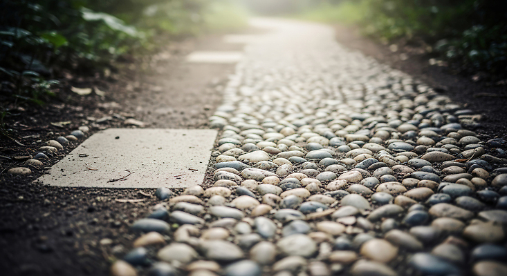 JPG 나무 편집이미지 길 여행 자연 아침 풍경 블록 산책로 조약돌 저녁 숲 길찾기 편집실사 AI포토 AI콘텐츠 주간 식물 돌 밤 야간 CG 생태계 파일형식