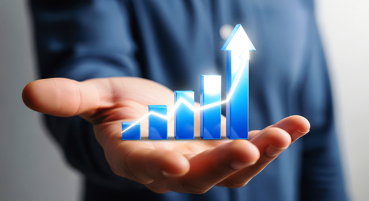 JPG 편집이미지 손 남자 화살표 비즈니스 통계 그래프 신체부위 경제 자료 정보 성장 결과 분석 상승 마케팅 의료성형뷰티 이미지편집 AI컴퓨터그래픽 AI콘텐츠 컨셉 사람 파일형식