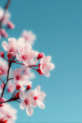 JPG 나무 식물 편집이미지 계절 꽃 봄꽃 자연 하늘 풍경 봄 벚꽃 만개 뷰티풀 편집실사 AI컴퓨터그래픽 AI콘텐츠 CG 생태계 파일형식