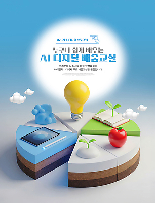 PSD 편집이미지 학생 교육 아이디어 기술 학습 디지털 자료 정보 도구 AI_인공지능 이미지편집 컨셉 파일형식