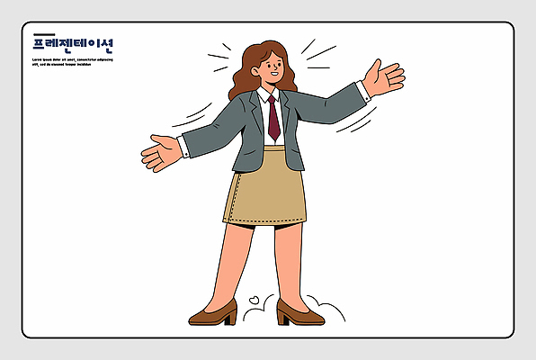 직업 손 여자 포즈 일러스트 비즈니스 회의 협력 직장 정장 사무실 작업 자신감 발표 프레젠테이션 열정 환영 긴장 소통 국내일러스트 AI파일 옷 감정 컨셉 회사 사람 신체부위 파일형식 벡터