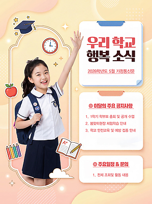 편집이미지 잡화 교육 학교 부모 홍보물 소식지 파일형식 소식 공지사항 학생 가방 전단 모션 학급 안내 커뮤니케이션 학부모 이벤트 PSD 이미지편집 가정통신문 의료성형뷰티