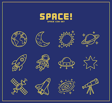 별 지구 일러스트 비행기 태양 우주 망원경 행성 로켓 우주비행사 외계인 달 우주선 UFO 성운 우주정거장 국내일러스트 AI파일 자연요소 항공교통 대중교통 미확인물체 파일형식 벡터