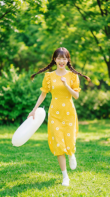 JPG 나무 편집이미지 원피스 공원 여자 어린이 모션 자연 웃음 여름 달리기 즐거움 의료성형뷰티 편집실사 AI인물포토 AI콘텐츠 식물 옷 계절 공공시설 감정 표정 사람 CG 생태계 파일형식 AI포토