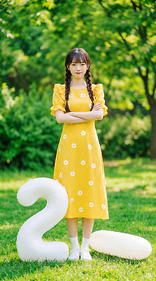 JPG 편집이미지 원피스 여자 포즈 모션 자연 서기 장식 여름 숫자 팔짱 정원 의료성형뷰티 편집실사 AI인물포토 AI콘텐츠 문자 옷 계절 사람 CG 생태계 파일형식 AI포토