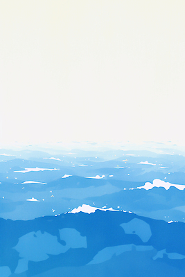 JPG 파도 바다 일러스트 자연 풍경 물 파란색 수평선 국내일러스트 AI일러스트 AI콘텐츠 자연요소 컬러 생태계 파일형식