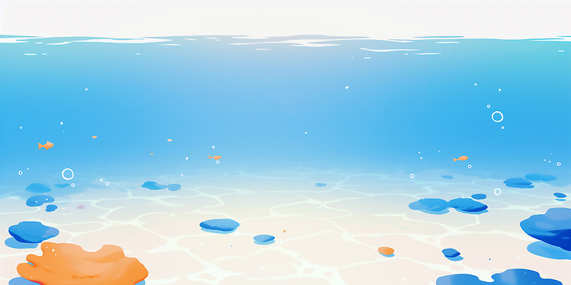 JPG 바다 일러스트 자연 수중 수중동물 바위 산호 청록색 국내일러스트 AI일러스트 AI콘텐츠 동물 컬러 자포동물 생태계 파일형식