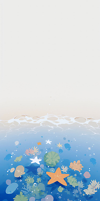 JPG 물결 바다 일러스트 자연 조개 물 수중 수중동물 해양식물 산호 국내일러스트 AI일러스트 AI콘텐츠 자연요소 동물 어패류 수중식물 자포동물 생태계 파일형식