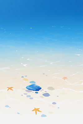 JPG 물결 모래 파도 바다 일러스트 자연 조개 풍경 물 여름 수중동물 국내일러스트 AI일러스트 AI콘텐츠 자연요소 동물 계절 어패류 생태계 파일형식