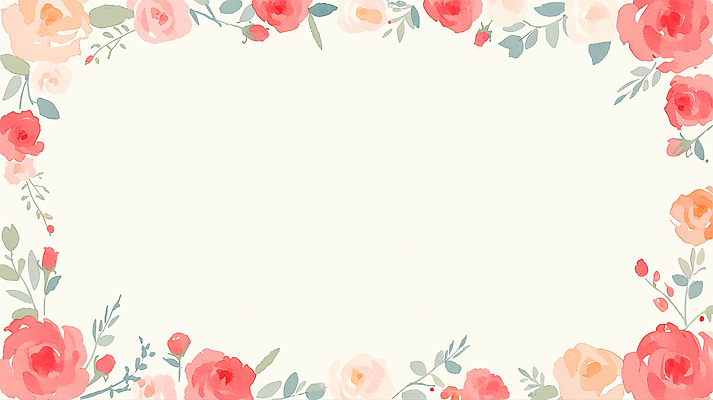 JPG 식물 꽃 백그라운드 일러스트 자연 수채화 빨간색 장미 국내일러스트 AI일러스트 AI콘텐츠 컬러 생태계 파일형식