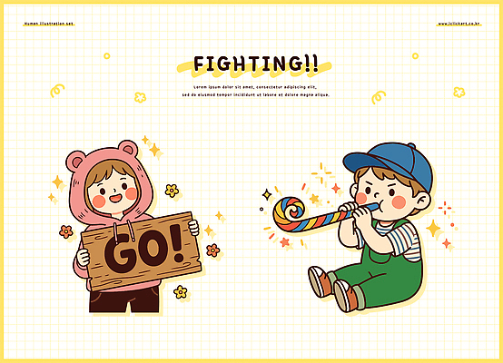 어린이 연주 일러스트 응원 놀이 웃음 소녀 소년 친구 장난감 표지판 즐거움 국내일러스트 AI파일 여자 남자 감정 음악 관계 알림판 표정 사람 파일형식 벡터