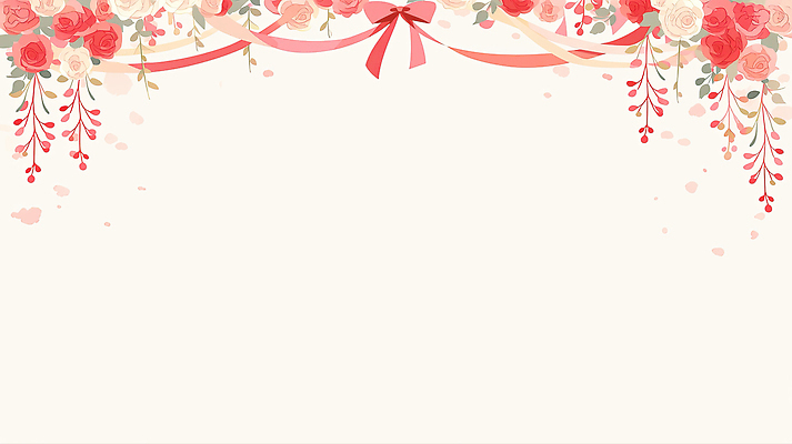 JPG 꽃 리본 백그라운드 일러스트 프레임 빨간색 어버이날 스승의날 카네이션 감사 초대장 국내일러스트 AI일러스트 AI콘텐츠 식물 기념일 감정 컬러 카드_감사 파일형식