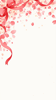 JPG 리본 백그라운드 일러스트 프레임 빨간색 기쁨 어버이날 스승의날 카네이션 감사 소통 국내일러스트 AI일러스트 AI콘텐츠 기념일 꽃 감정 컬러 컨셉 파일형식