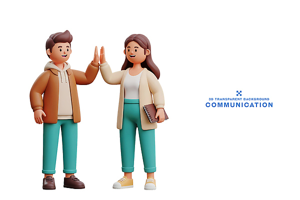 PSD 편집이미지 손 행복 커뮤니케이션 협력 기념 대화 두명 일상 마주보기 만남 메모지 소통 편집3D 감정 컨셉 모션 말하기 사람 라이프 신체부위 3D 사무용품 파일형식
