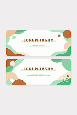 모양 템플릿 디자인 배너템플릿 컬러 카드템플릿 텍스트 프레임 그래픽 갈색 모던 꾸미기 나란히 민트색 AI파일 배너 카드 파일형식 벡터