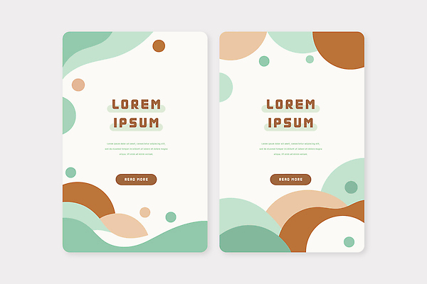 템플릿 디자인 배너 배너템플릿 컬러 곡선 카드템플릿 프레임 그래픽 갈색 원형 모던 민트색 AI파일 도형 선 카드 파일형식 벡터