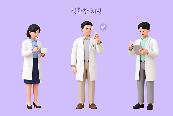 PSD 편집이미지 의학 건강 주사기 치료 약 의사 의견 편집3D 의료기기 3D 의료진 파일형식