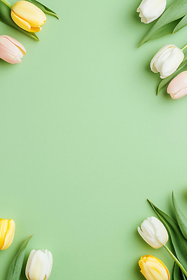 JPG 식물 편집이미지 디자인 꽃 백그라운드 자연 초록색 봄 튤립 편집실사 AI포토 AI콘텐츠 계절 컬러 CG 생태계 파일형식