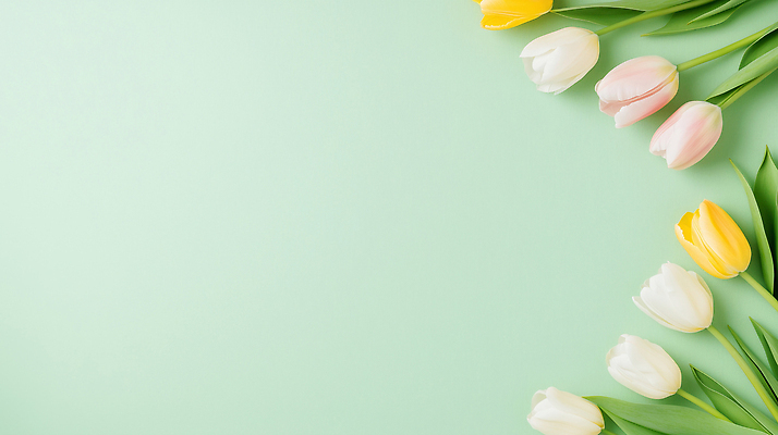 JPG 식물 편집이미지 꽃 백그라운드 자연 초록색 봄 튤립 편집실사 AI포토 AI콘텐츠 계절 컬러 CG 생태계 파일형식