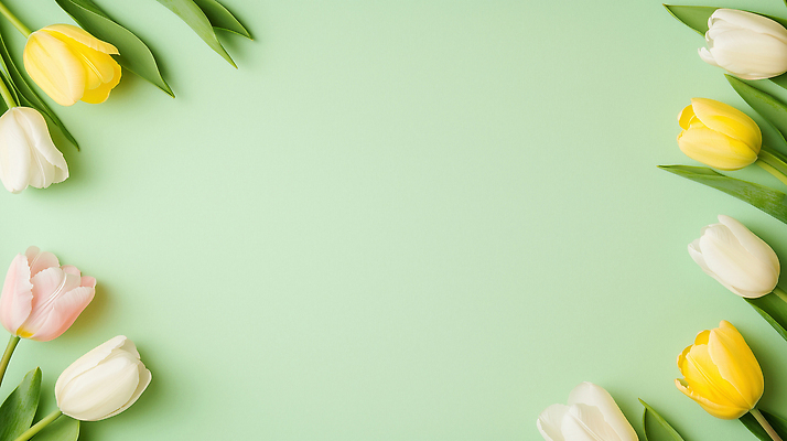 JPG 식물 편집이미지 꽃 백그라운드 자연 초록색 봄 튤립 편집실사 AI포토 AI콘텐츠 계절 컬러 CG 생태계 파일형식