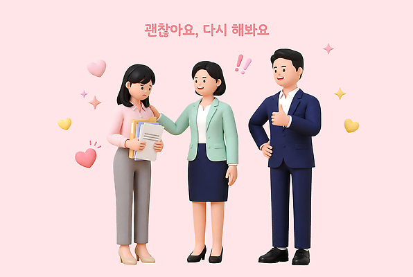PSD 편집이미지 캐릭터 여자 남자 비즈니스 직장인 신입사원 의사소통 첫출근 편집3D 직업 사람 3D 출근 파일형식