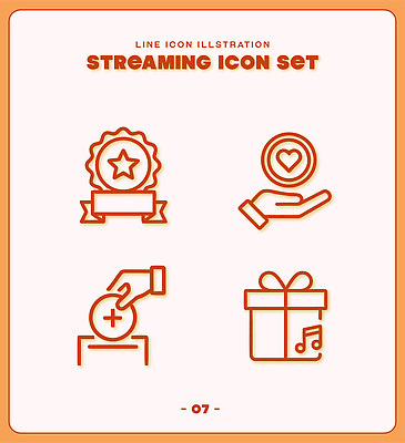 모양 아이콘 손 음악 선물포장 선물 기부 스트리밍 2D아이콘 AI파일 포장 문화예술 신체부위 방송 파일형식 벡터