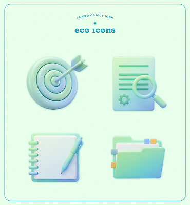 PSD 편집이미지 교육 3D 메모지 문서 폴더 확대경 편집3D 사무용품 디지털합성 파일 파일형식