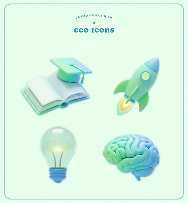 PSD 편집이미지 교육 학사모 전구 책 3D 로켓 뇌 편집3D 모자_잡화 졸업 디지털합성 파일형식