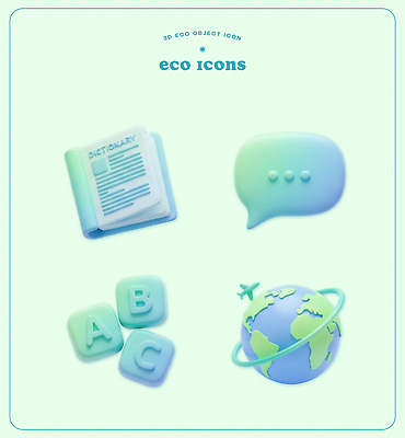 PSD 편집이미지 알파벳 교육 지구 말풍선 3D 블록 오브젝트 사전 편집3D 영어 책 디지털합성 파일형식