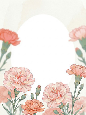 JPG 꽃 분홍색 백그라운드 일러스트 장식 어버이날 스승의날 카네이션 감사 국내일러스트 AI일러스트 AI콘텐츠 식물 기념일 감정 컬러 파일형식