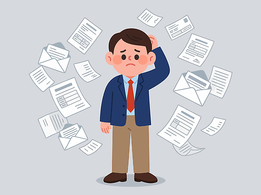 남자 생각 일러스트 스트레스 표정 관리 고민 문서 정리 문제 보험 처리 혼란 국내일러스트 AI파일 감정 컨셉 사람 파일형식 벡터