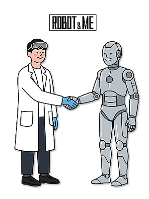 손 남자 일러스트 협력 악수 기술 한명 사람 기계 로봇 과학자 동료 상호작용 국내일러스트 AI파일 직업 1 과학 관계 손짓 신체부위 학자 파일형식 벡터