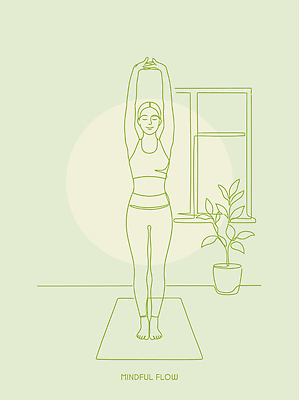 식물 여자 일러스트 요가 창문 건강 운동복 운동 스트레칭 유연 명상 국내일러스트 AI파일 웰빙 옷 사람 파일형식 벡터