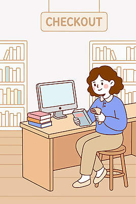 일러스트 책 스마트폰 학습 독서 도서관 계산대 서점 체크아웃 국내일러스트 AI파일 교육 핸드폰 스마트기기 상점 파일형식 벡터