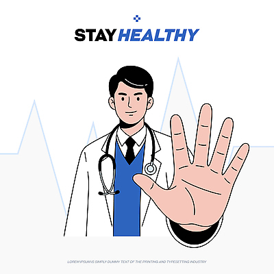 손 일러스트 의학 청진기 그래프 안내 건강 치료 건강관리 의사 예방 국내일러스트 AI파일 의료기기 관리 신체부위 의료진 파일형식 벡터