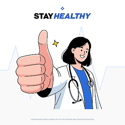 손 일러스트 의학 청진기 그래프 건강 관리 청년 치료 건강관리 진료 의사 국내일러스트 AI파일 의료기기 성인 신체부위 의료진 파일형식 벡터