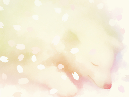 JPG 동물 꽃잎 컬러 일러스트 자연 휴식 평화 봄 꿈 벚꽃 수면 강아지 편안함 낮잠 부드러움 국내일러스트 AI일러스트 AI콘텐츠 계절 꽃 컨셉 반려동물 잠 감각 개 생태계 파일형식