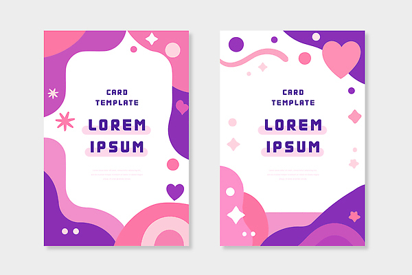 모양 디자인 분홍색 컬러 백그라운드 무늬 일러스트 텍스트 추상 그래픽 보라색 카드 모던 심플 국내일러스트 AI파일 파일형식 벡터