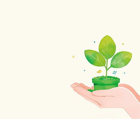 JPG 식물 손 화분 일러스트 자연 생명 사랑 새싹 환경 성장 소중 생태계 원예 가꾸기 심기 국내일러스트 AI일러스트 AI콘텐츠 감정 컨셉 모션 취미 신체부위 파일형식